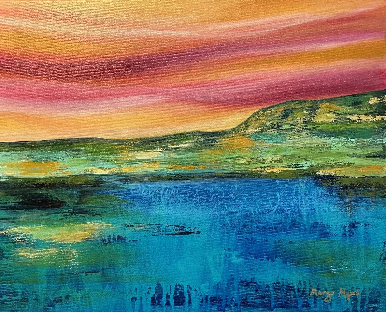 Skyfire Over Still Water by Margo Myers